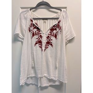 Lucky Brand Embroidered Top